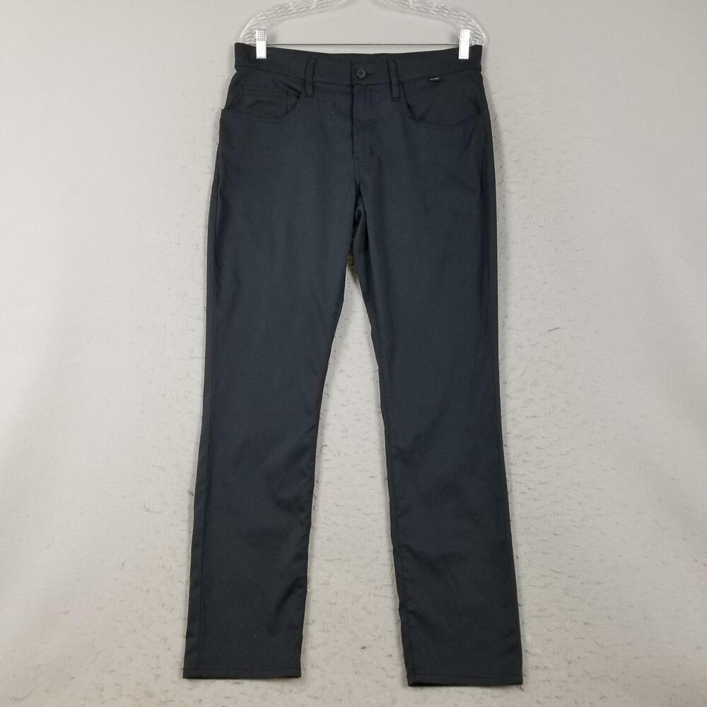 TravisMathew Pants Mens 32 Black Golf 5 Pocket Performance Stretch Polyester